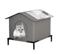 Cat Shelter - Outdoor Cat House Waterproof | Weather-Resistant Kitty Cabin Outdoor Pet Shelter, PVC Top Cover Enclosed Pet Tent, Insulated Cat House for Multiple Cats, Barn, Porch