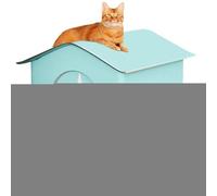 Cat Shelter, Outdoor Cat Shelter Weatherproof with Raised Floor, Thermal Insulation Pet Kitten Nest Cave for Backyard Yard Patio Lawn Porch