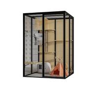 Cat Shelter Panoramic Luxury Cat Villa Large Indoor Cat House Cat Cage Stylish Spacious and Cozy Experience