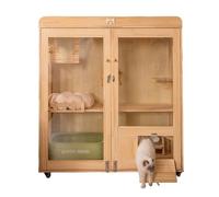 Cat Shelter Panoramic Luxury Cat Villa Large Indoor Cat House Cat Cage Stylish Spacious and Cozy Experience