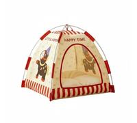 Cat Shelter Tent Portable Pet Tent Bed Indoor Cat House Semi Enclosed Cozy Oxford Cloth Bedding Suitable for Resting Home Corners Living Room Bedroom, L, color to 4