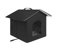 Cat Shelter - Waterproof Outdoor Cat House | Foldable Washable Warm Pet Nest Cave For Winter Porch Lawn Garden Yard Balcony Backyard