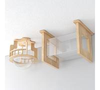 Cat Shelves for Wall Cat Climbing Installed on The Ceiling Includes Attic Bridge (Sky loft + Square Tunnel)
