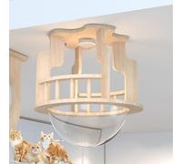 cat shelves, Modern Wall-Mounted Cat Furniture, Climbing Wall, Shelves, DIY Ceiling and Combination Set, Space Saving(S9)