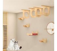 cat shelves, Wall Mounted Cat Climbing Shelves, Space Capsule Villa air Corridor Tunnel Glass Walkway Etc Modern Furniture(Ceiling+wall combination 3)