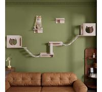 cat shelves, Wall-Mounted Cat Wall Shelves, Tree Nest Integrated Jumping Platform Space Capsule(Style3)