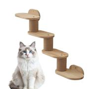 Cat Shelves, Wall Mounted Kitten Shelves, Wooden Floating Climber, Ladder Stairs Scratcher, Playground Station for Indoor Windowsill, Ceiling Bookshelf, 31.5x18.9x6.02 inches