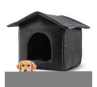 Cat Sheter for Outside Insulated Pet House Cave Bed Windproof Snowproof | Coldproof for Outdoor Wild Cats, Stray Felines, Garden Barn Patio Cold Weather Winter Use, Snug Hideaway Safe House