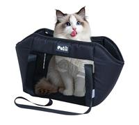 Cat Shoulder Carrier, Carrier Tote Pouch, Pet Sling Bag, Breathable Mesh Design, Adjustable Pet Shoulder Bag, Grey, For Walking, Driving, Vet Visits, Outdoor Trips