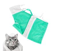 Cat Shower Grooming - Adjustable Soft Breathable Mesh Bath, Loose Removable Pet Restraint Design, Scratch-Resistant Material | Bathing For Cats Daily Clean Nail Trimming Vet Examination Ear Cl