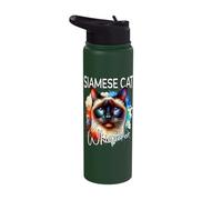Cat Siamese Cat Whisperer Stainless Steel Insulated Water Bottle