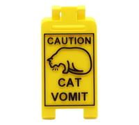 Cat Sign - 3D Print Design | Funny Warning - 3D Printing Novelty Interesting Humorous Cat Decor - Effective Decoration Thanks to Tactile Structure Quality Design Art Accessories Safe Handy 2026