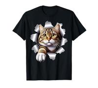 Cat Silhouette Cute Cat Lover Retro Pet Animal Kitten Cat T-Shirt