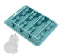 Cat Silicone Ice Tray - Cat Silicone Ice Cubes Moulds | 8-Cavity 3D Animal Shape Cake Mold | Flexible & Reusable 3D Kitten Mold for Cocktail, Meal, Coffee, Juice