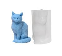 Cat Silicone Mold | 3D Cat Fondant Molds|3D Cute Molds for Resin Crafts, Cartoon Epoxy Resin, Lovely Kitten Plaster Candle Mold