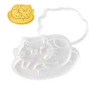 Cat Silicone Mold - Biscuits Cutter Stamp | Cook Tool Easy Demolding Cute Mould for Baking Wedding Party Valentine Festival Celebration Kitchen Home Crafting