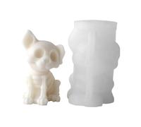 Cat Silicone Mould - Cute 3D Horror DIY with Easy Demoulding, Skeleton Animal Candle Mould for Baking Mould, Epoxy Resin Plaster, Decoration, Concrete Art, Clay, Chocolate
