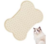 Cat - Silicone Pet Slow Feeding Mat | Large Bone-shaped for Dogs and Cats, Pet Enrichment Slow Feeding Mat for Boredom