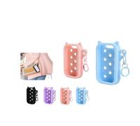 Cat Silicone Spray Bottle Cover With Charms - Multi-Hole DIY Keychain Case For 30ml & 60ml Bottles, Cute & Portable Holder(Set d(2pcs),30ml)