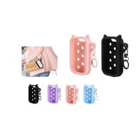 Cat Silicone Spray Bottle Cover With Charms - Multi-Hole DIY Keychain Case For 30ml & 60ml Bottles, Cute & Portable Holder(Set b(2pcs),30ml)