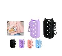 Cat Silicone Spray Bottle Cover With Charms - Multi-Hole DIY Keychain Case For 30ml & 60ml Bottles, Cute & Portable Holder(Set a(2pcs),30ml)