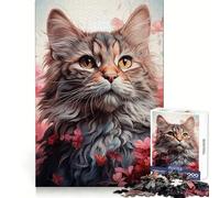 Cat Sir McSnuggles Jigsaw 1000 Pieces for Teenagers Thought Training Leisure Activity Snug Fit Great Gift size 38x26cm