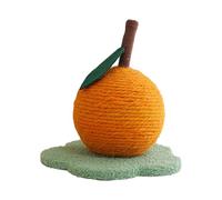 Cat Sisal Ball | Sisal Orange Shaped Cat Toy | Scratching Toy | for Kitten Activity Entertainment Exercise Enrichment Stimulation Boredom Play
