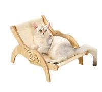 Cat Sisal Chair - Cat Lounge Chair, Sisal Cat Scratcher Hammock, Comfortable Cat Lounge Chair, Raised Pet Scratch, Kitten Cabin Bed for Small, Medium and Large Cats