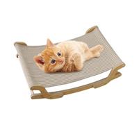 Cat Sisal Chair, Kitten Beach Rocking Sofa, Pet Cooling Recliner Seat, 21.46 x 14.29 x 6.1 Inches, Ideal for Living Room, Balcony, Apartment, Garden, Travel, Hot Days, Shop, Window