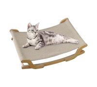 Cat Sisal Chead - Cat Beach Chead | Rocking Sofa Kitten | Reclining for Cooling for Pets | Adjustable Wooden Cat Rocking Chair with Sisal Scratcher | Foldable Le