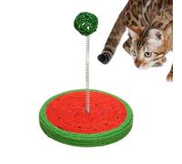 Cat Sisal Toy Sisal Rope Cat Toy | Indoor Kitten Scraper, Chat Scratch Box with Cute Spring Ball, Floor Pads to Protect
