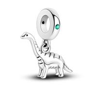 Cat Sister Lucky Lion Beetle Egypt Star Moon Mother Charm Bead Pendant 925 Sterling Silver Compatible With Pandora Charm Moments Bracelet (Brachiosaurus Dinosaur Dino Animal Pet Love Jurassic)