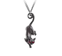 Cat Sith Necklace Alchemy England Black Superstious Gothic Alternative Jewellery