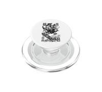 Cat Skateboarder Samurai Skateboarding Cats Kanji PopSockets PopGrip for MagSafe