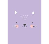Cat Sketchbook: Cute Purple Cat Journal - Large Blank Sketchbook for Drawing, Writing & Painting - 8.5 x 11 Inches - 110 Pages (Kawaii Zoo Collection)