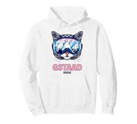 Cat Ski Goggles Mountain Panorama Gstaad Pullover Hoodie