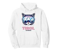 Cat Ski Goggles Mountain Panorama Tyrol Pullover Hoodie