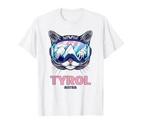 Cat Ski Goggles Mountain Panorama Tyrol T-Shirt