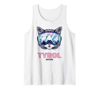 Cat Ski Goggles Mountain Panorama Tyrol Tank Top