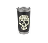 Cat Skull - Cute Kitty Bone Skeleton Illustration - TFS Stainless Steel Insulated Tumbler