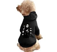 Cat Skull Death Dog Clothes Short Sleeve Pet Hoodie Cute Cat Costume Jacket Tee for Small Dogs S