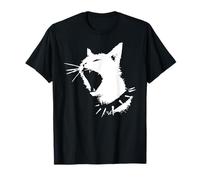 Cat Skull Punk Y2k Cute Creepy Kitty Goth Black Alt Gothic T-Shirt