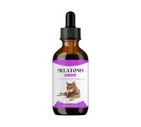 Cat Sleep Aid,60ml Diet Drops - Relaxant Solution for Vet Visits Crate Training Home Car Ride Grooming Travel Thunderstorm