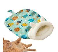 Cat Sleeping Bag - Calming Cat Bed, Pet Snuggle Sack | Warming Cat Bed Kitty Sack, Sleep Small Dog Pet Snuggle Sack, Conveniently Enter Soft Warm Sleeping Bag for Cold Weather