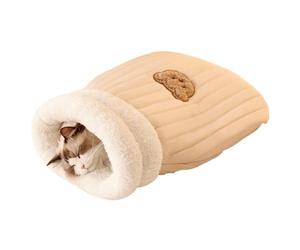 Cat Sleeping Bag, Cat Bed Cave Sleeping Bag, Cat Bed Cave, Cat Beds, Soft and Washable Design - Cat Sleeping Bag with Cute Bear Pattern for Cats and Small Pets
