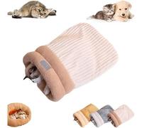 Cat Sleeping Bag, Cat Bed Cave Sleeping Bag, Perfect Winter Haven, Sleeping 360° Warm Semienclosed Cat Sleeping Bag Bed Cats Up To 6kg/13lb (Blue, Large)