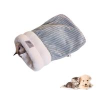 Cat Sleeping Bag, Cat Winter Sleeping Bag, Cat Sleeping Bag for Indoor Cats, Self Warming Cat Bed, Soft Plush Cat Sack, Cat Tunnel, Cat Hideaway, Semienclosed Warm Cat Cave Bed with Cave