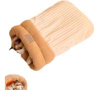 Cat Sleeping Bag, Cat Winter Warm Sleeping Bag, Washable Self Warming Cat Bed Snuggle Sack, Winter Pet Bed For DogCats Up To 7kg s And (Off-white, M)