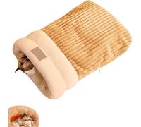 Cat Sleeping Bag, Cat Winter Warm Sleeping Bag, Washable Self Warming Cat Bed Snuggle Sack, Winter Pet Bed For DogCats Up To 7kg s And (Brown, M)