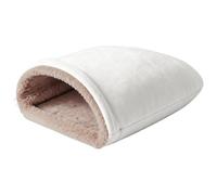 Cat Sleeping Bag - Covered Cat Bed | Soft Cave Nest | Plush Washable Foldable Portable Self Warming Small Cat Nest Dog Bed Secure Cave Sanctuary Foldable